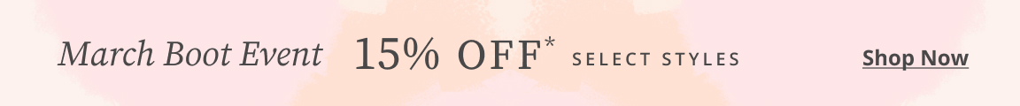 Boot Event 15% Off Select Boots