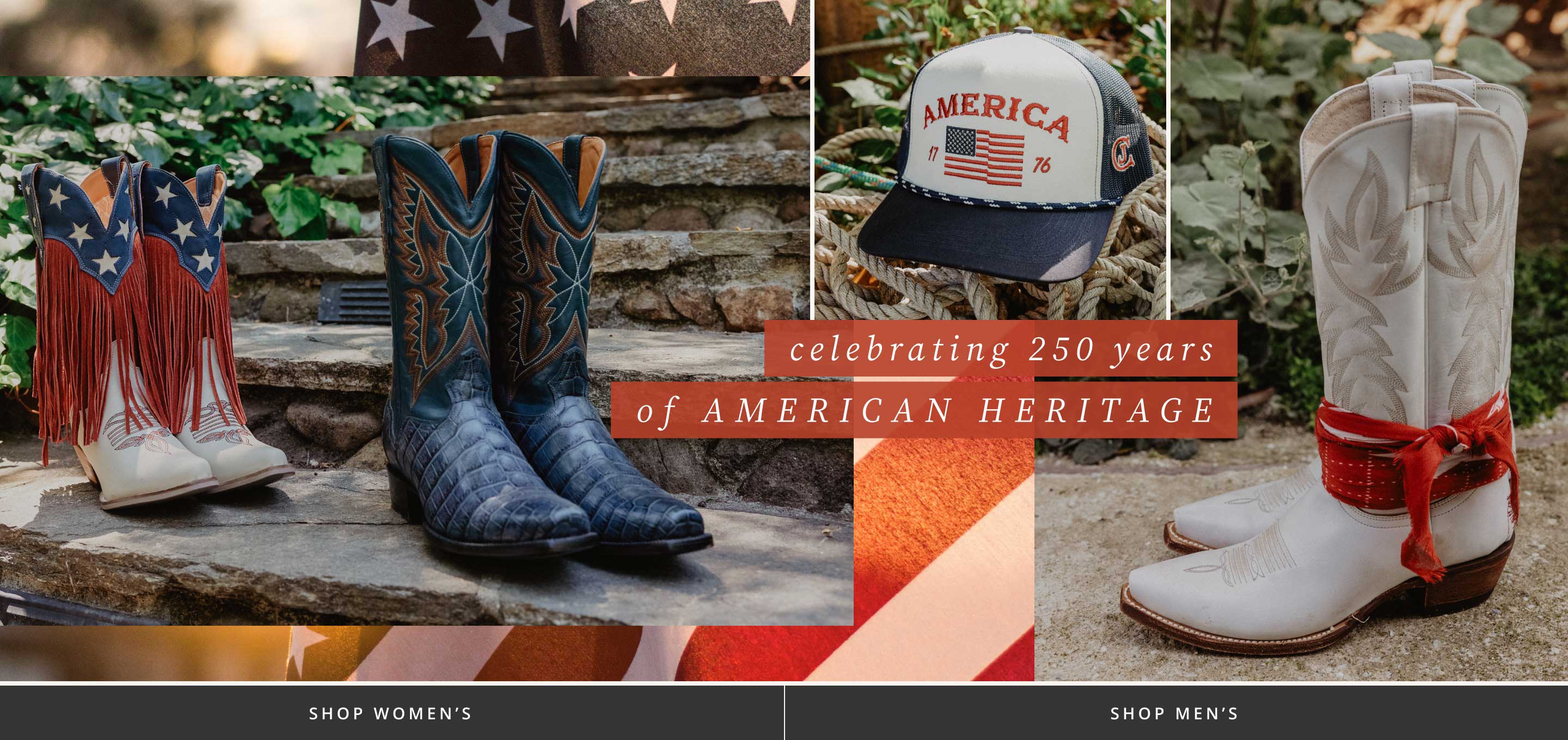 americana boots and hat 