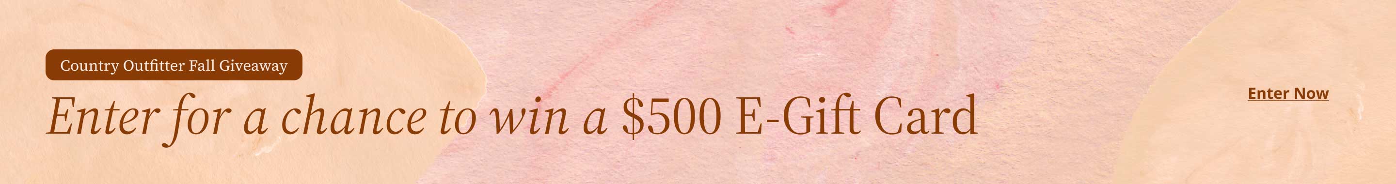 Country Outfitter Fall Giveaway