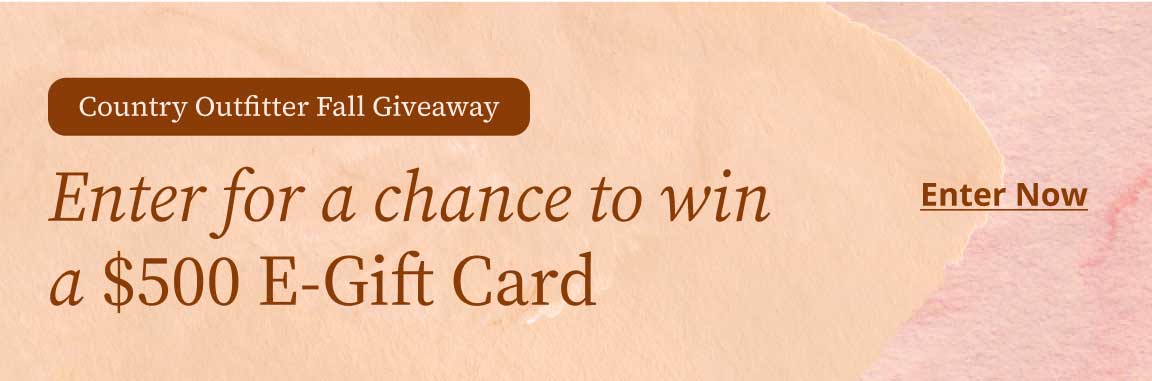 Country Outfitter Fall Giveaway